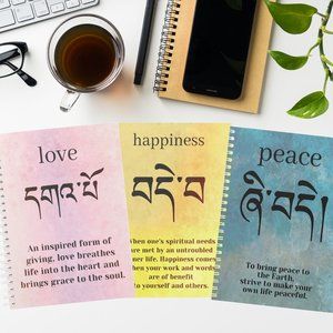 Buddha Notebook Set, 3 Notebooks, Journal Gift Set, Buddha Quotes, Wisdom Gifts